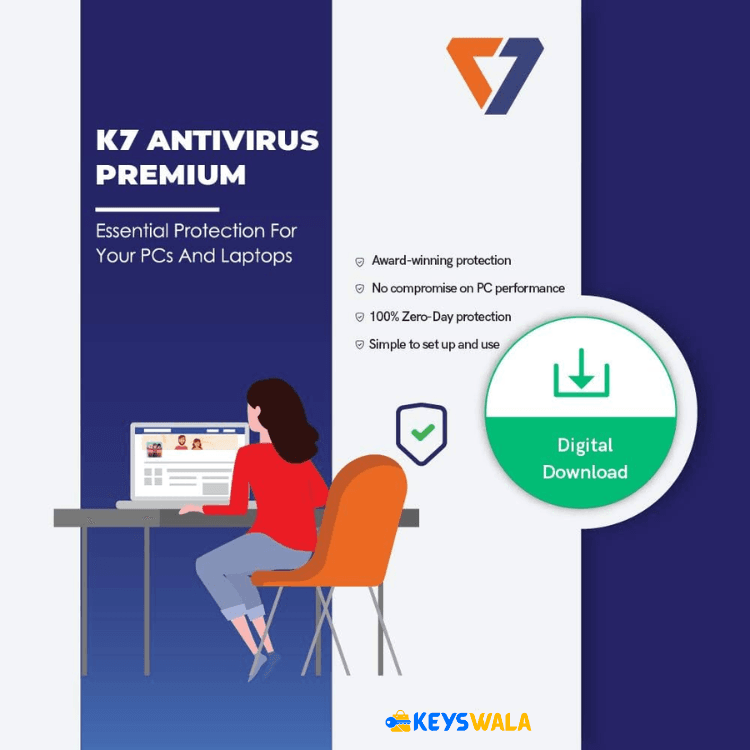 K7 Antivirus Premium 1 Year License Key for 1PC