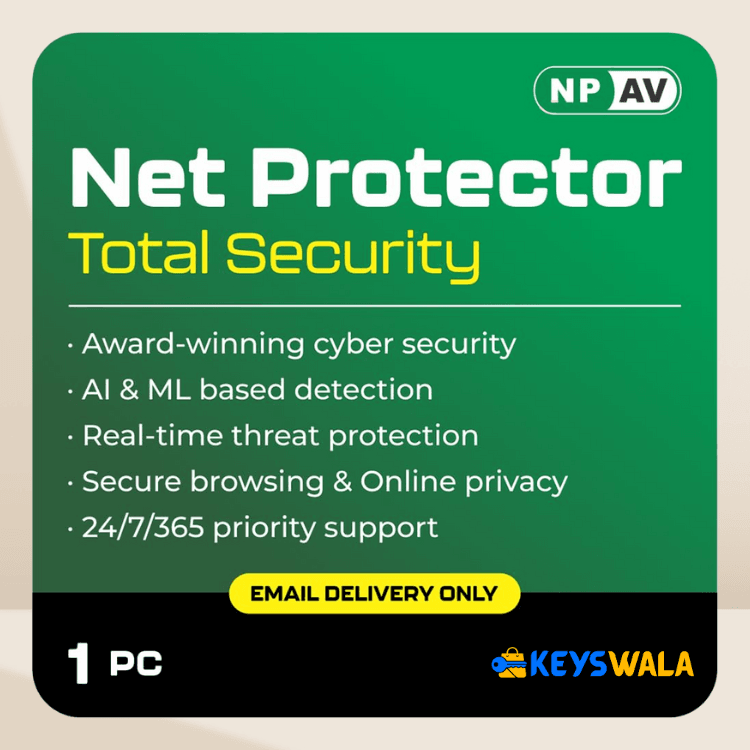 Net Protector Total Security 1 Year 1 User License Key